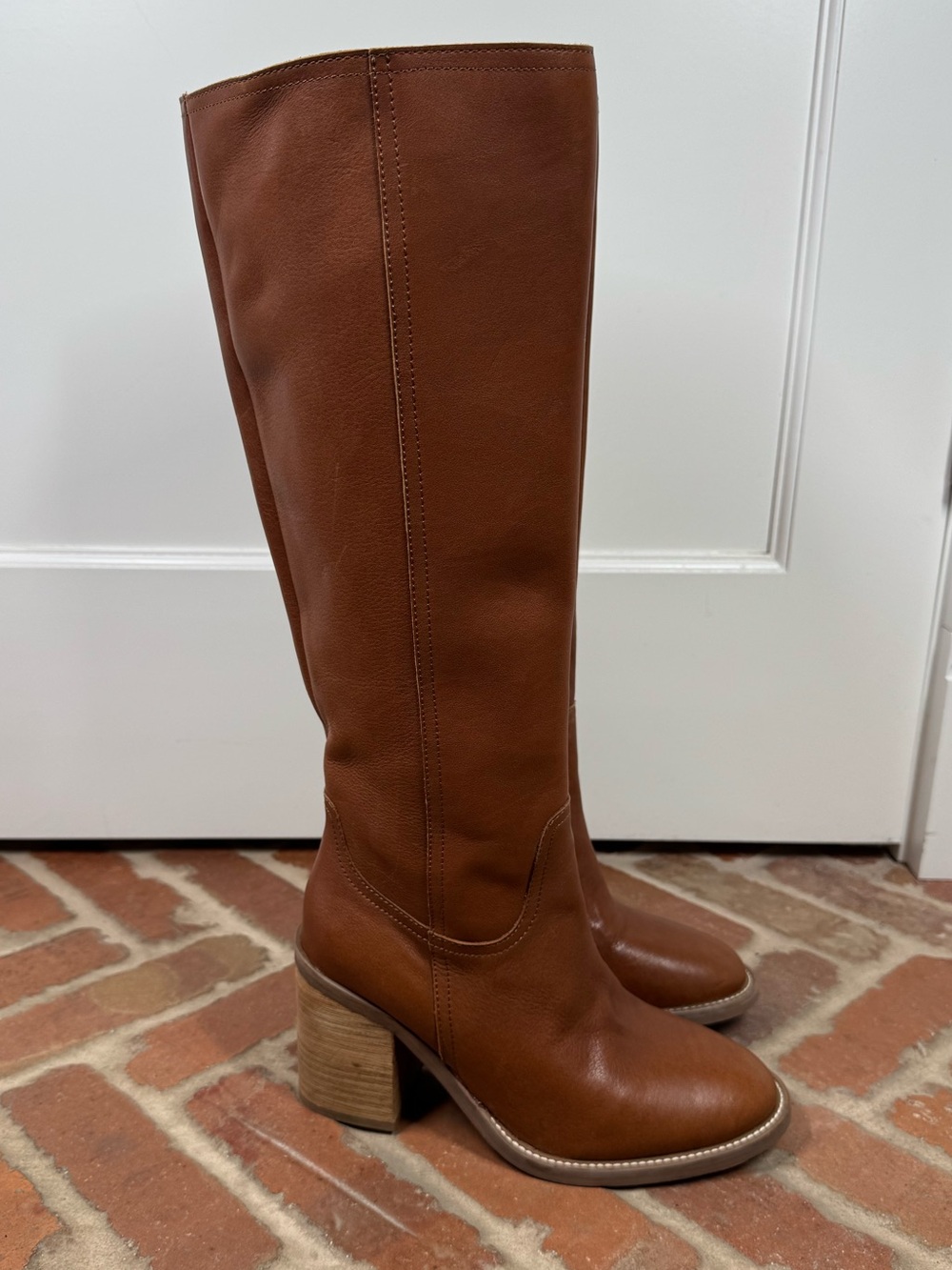 NEW Blondo Penly Waterproof Brown Leather Women's Knee-High Boots size 8